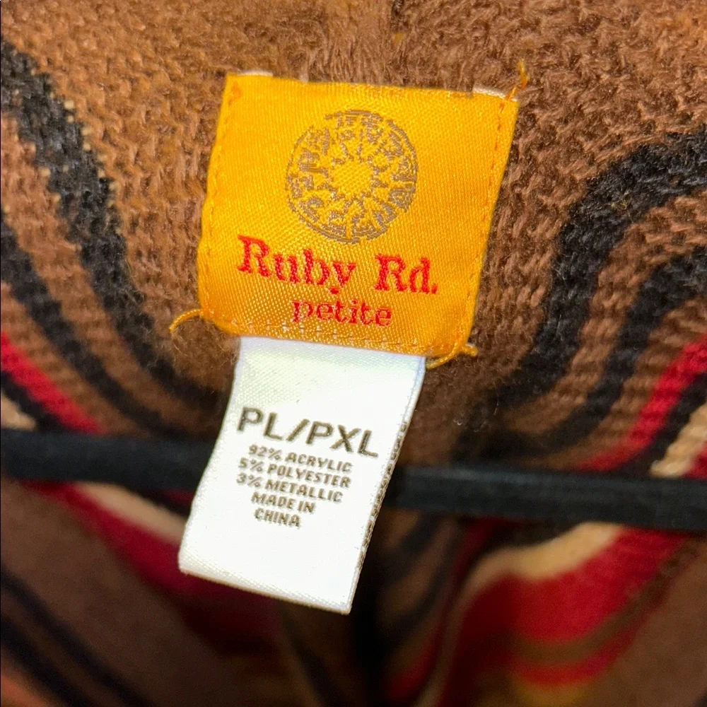 Ruby Rd. Multicolor Striped Cardigan - Picture 3 of 4